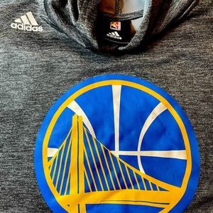 BOYS ADIDAS SLEEVELESS GOLDEN STATE WARRIORS HOODIE